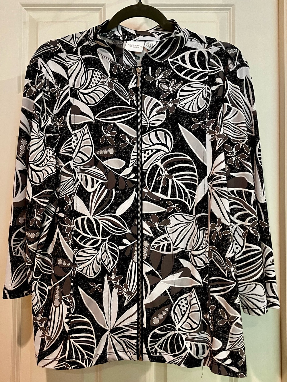 Chico’s Weekends Lightweight Full-Zip Jacket Chico’s Size 2